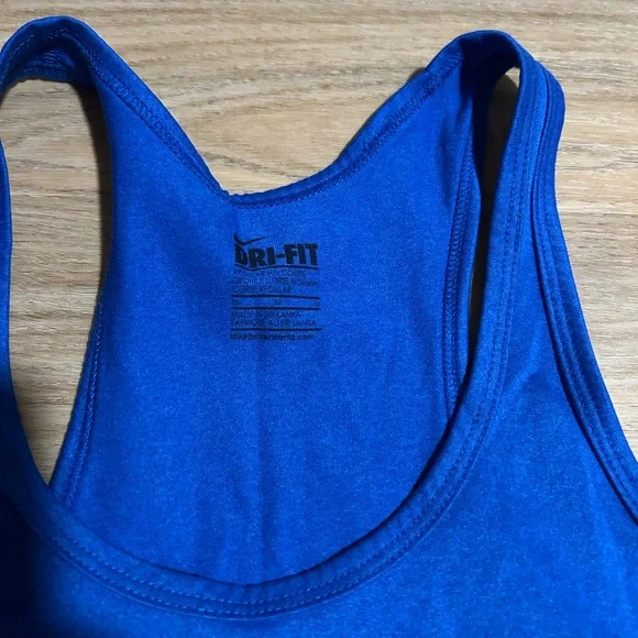Nike Women's Royal Blue Tank Top - Picture 2 of 3